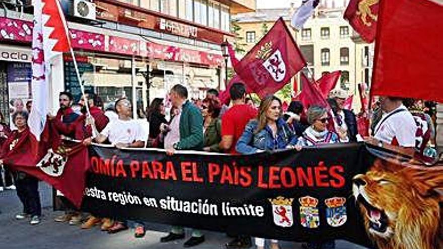 Manifestación leonesista en Zamora.