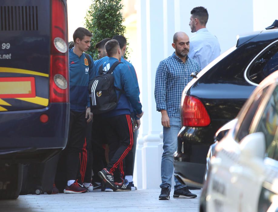 La Roja se concentra en el hotel malagueño de cara al partido amistoso ante Costa Rica en el estadio de La Rosaleda