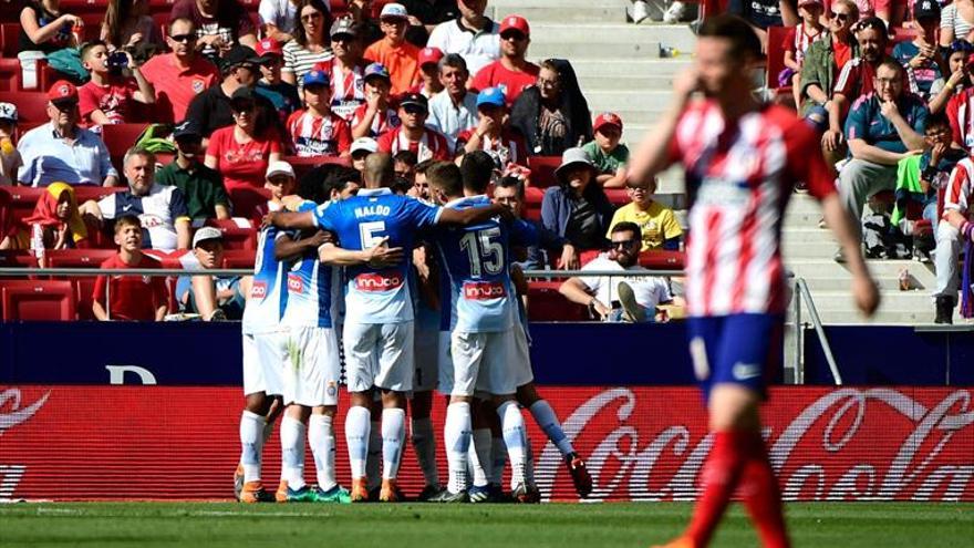 El Atlético cae por primera vez en Liga en el Metropolitano