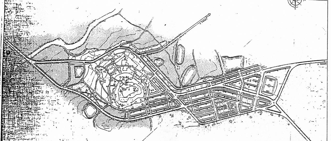 Plano de Ordenamiento de Tamaraceite de Secundino Zuazo.