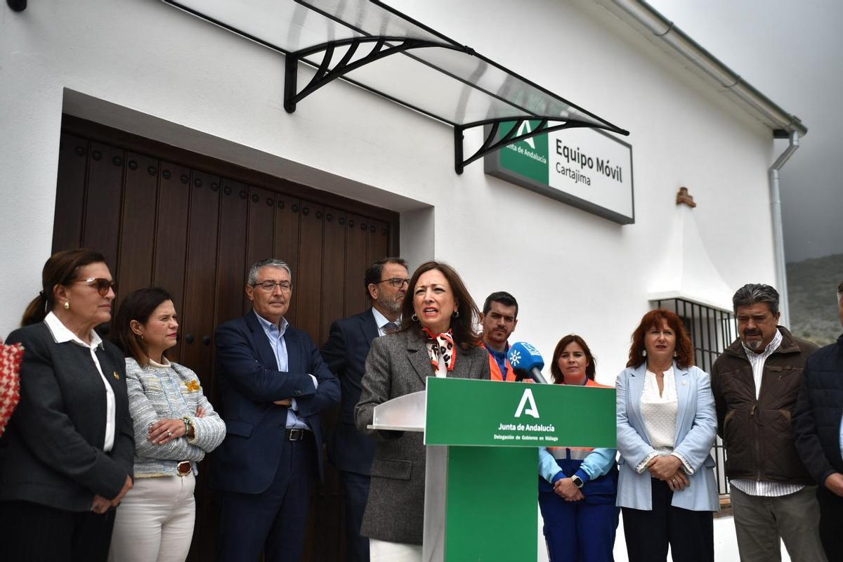 La base de urgencias sanitarias de Cartajima se ha instalado en un edificio cedido por el Consistorio y acondicionado por la Diputación.