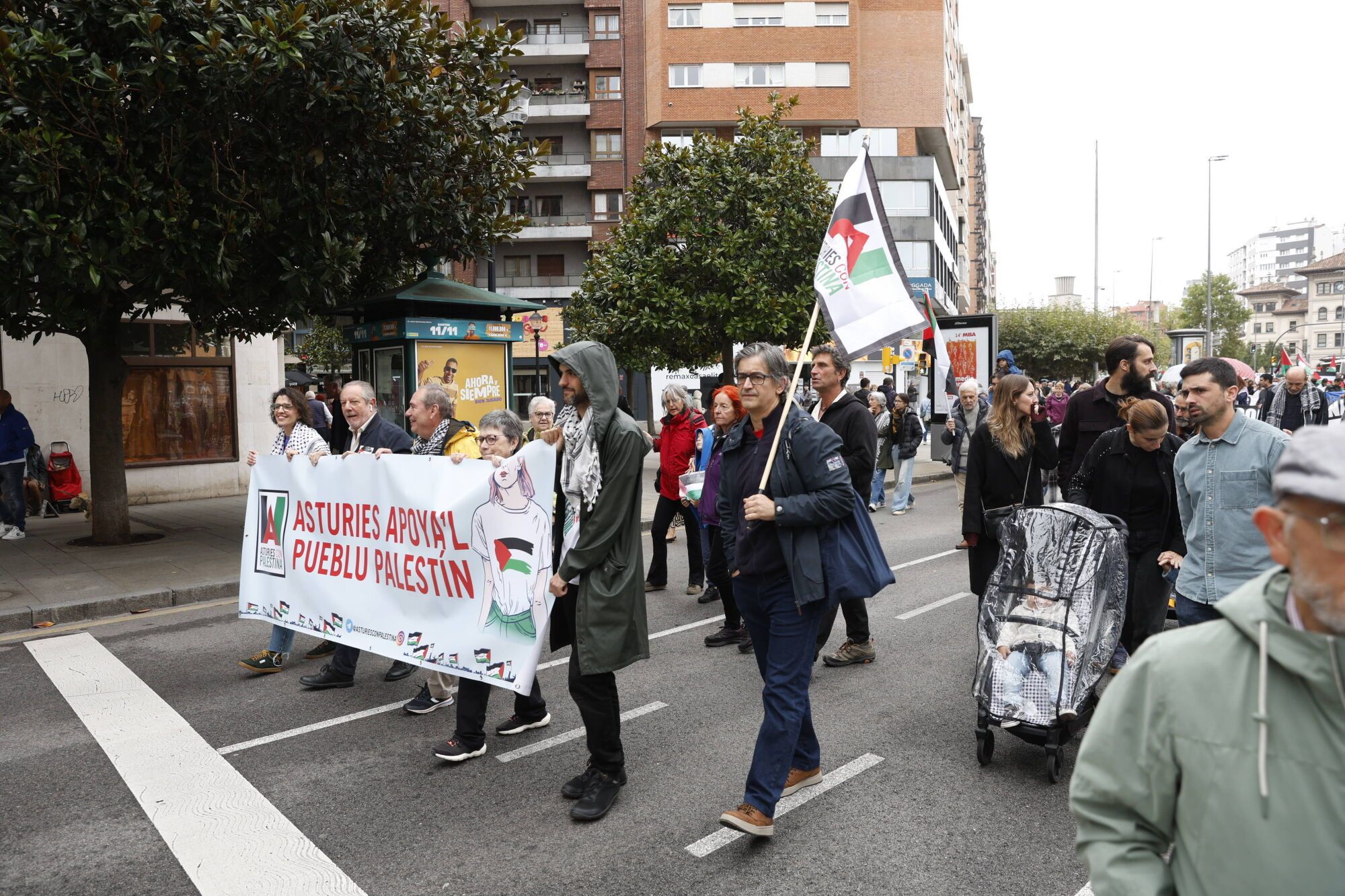 Manifestación a favor de Palestina.