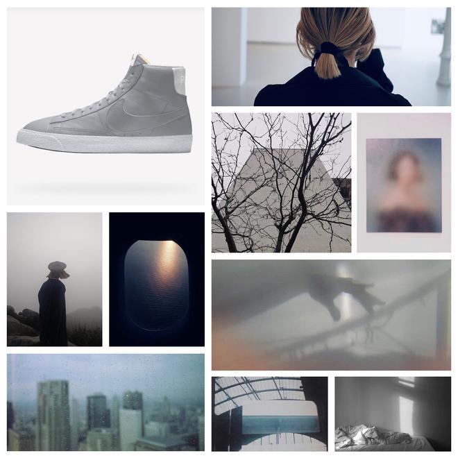 Moodboard de Patricia Waltz para diseñar sus Nike Blazer