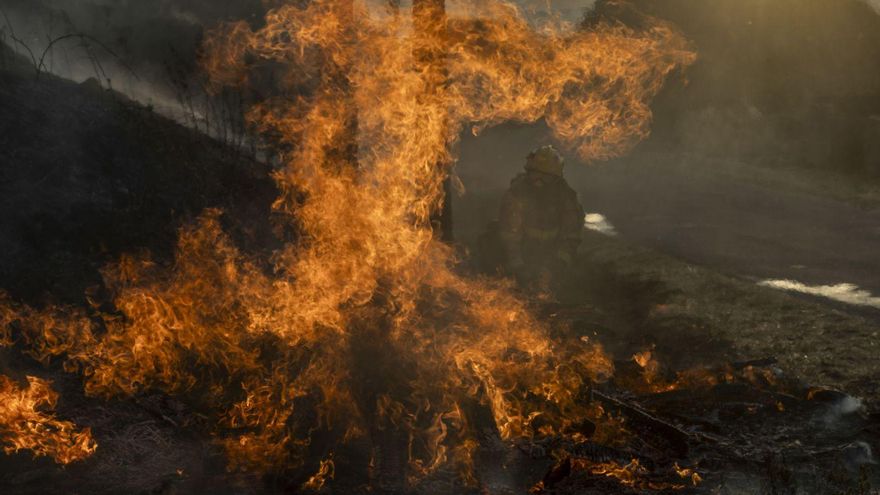 Bomberos forestales contra «incendios salvajes» con un salario de 1.200 euros al mes