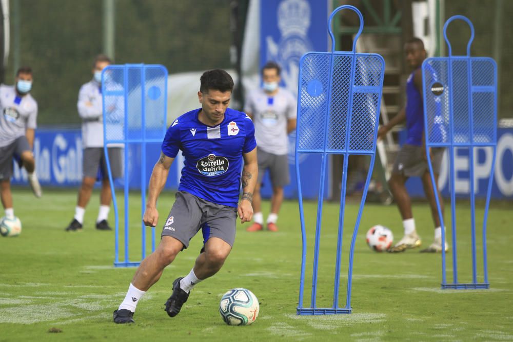 Nacho González ya se entrena con el Depor