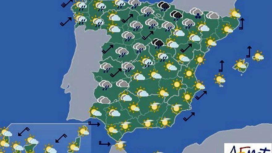 Un nuevo frente frío recibe diciembre con lluvia y ambiente invernal