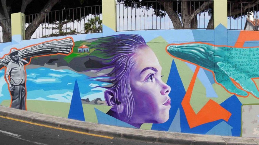 TENERIFE MURALS |  ‘Memories of a village’, a mural that captures the identity of the municipality