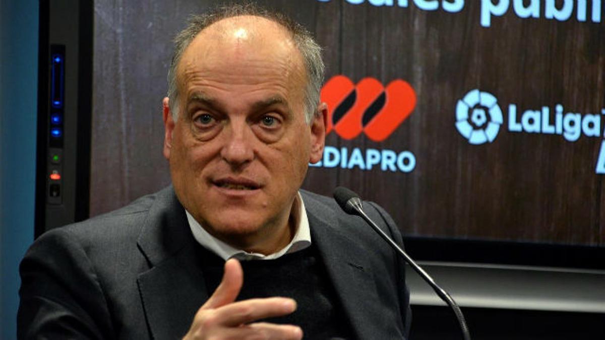 Tebas: "Cancelar la temporada no es una opción que tengamos sobre la mesa"