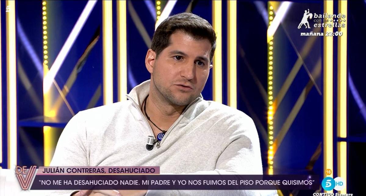 julián Contreras Jr. en una reciente aparición en Telecinco.