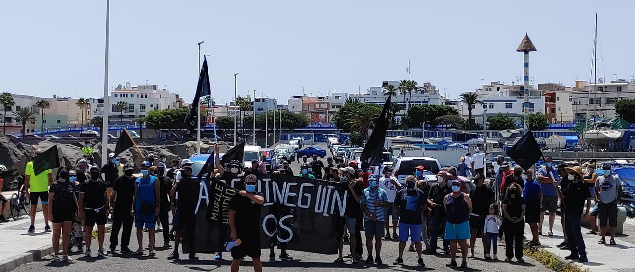 Protesta en Arguineguín por la nueva gestión de los atraques