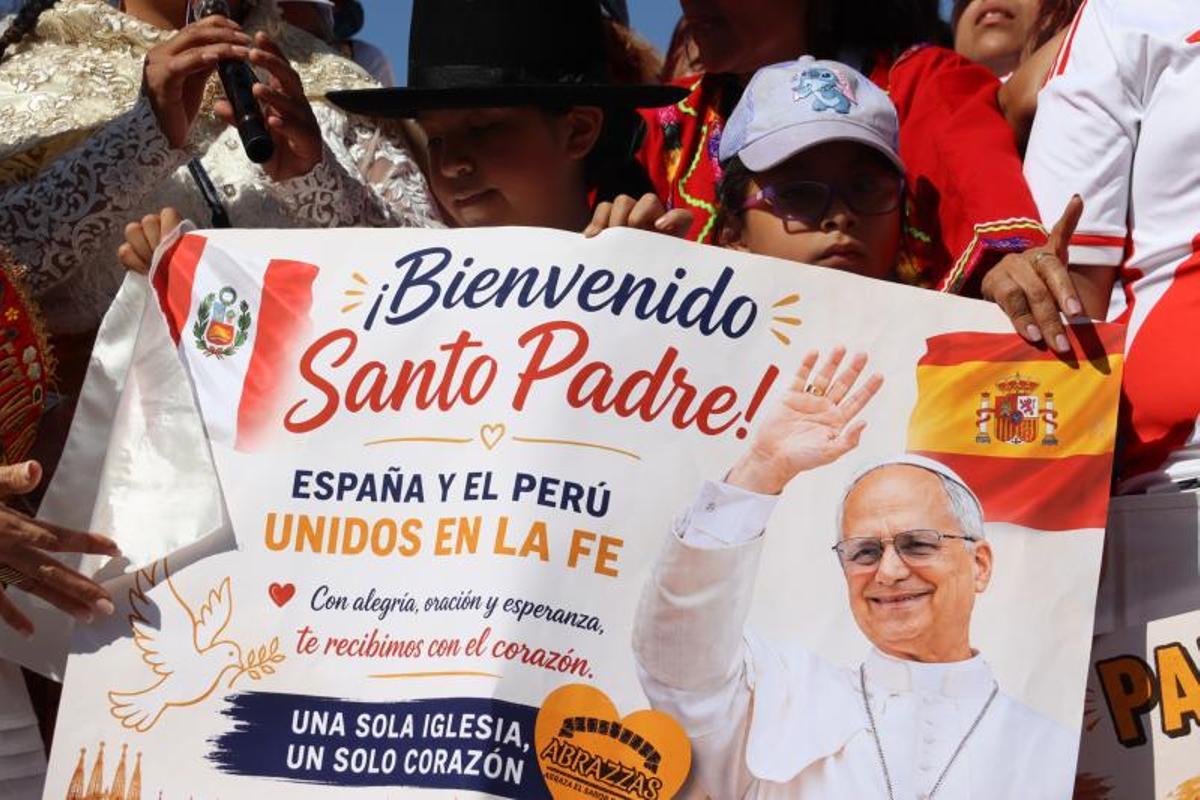 Ambiente en Madrid por la visita del Papa León XIV