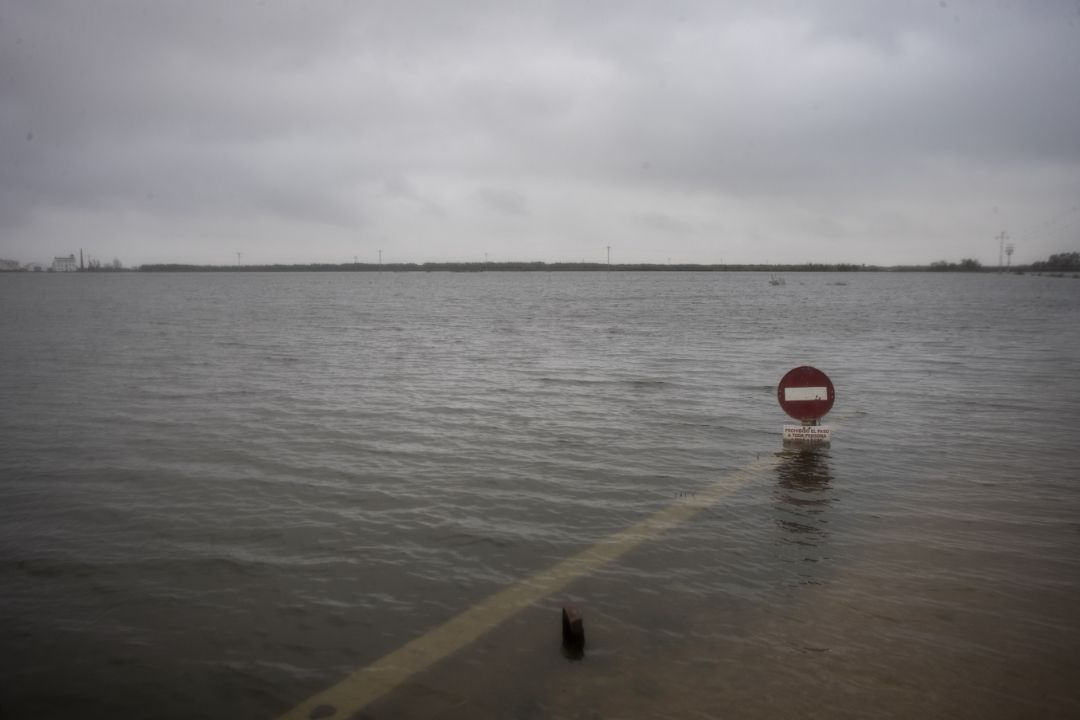 El Palmar, inundado.