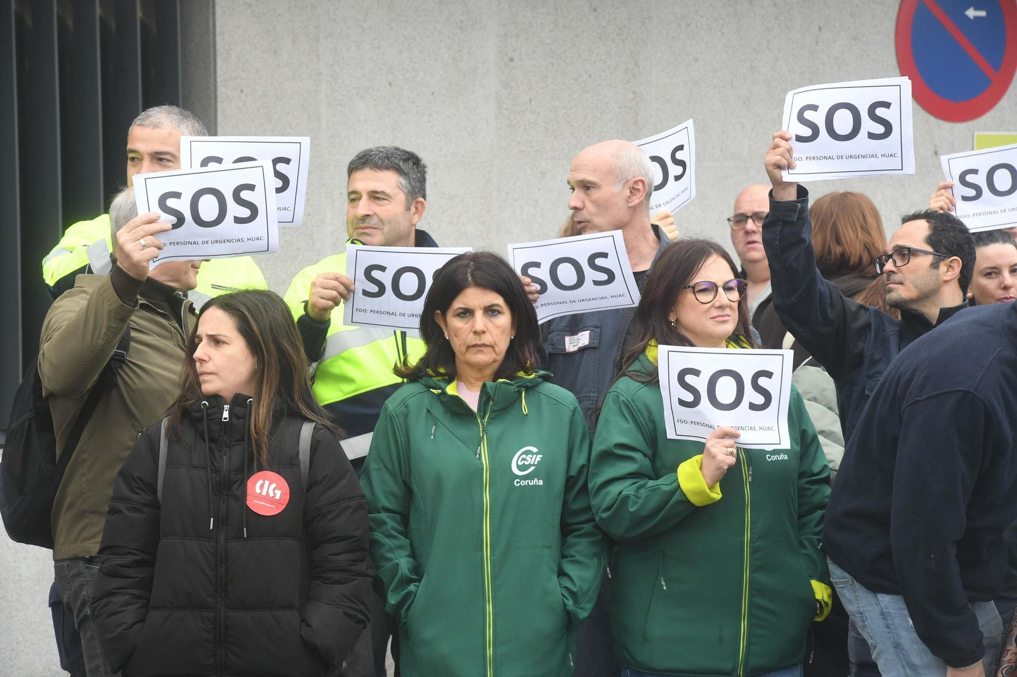 Protesta en el Chuac por agresiones a personal sanitario
