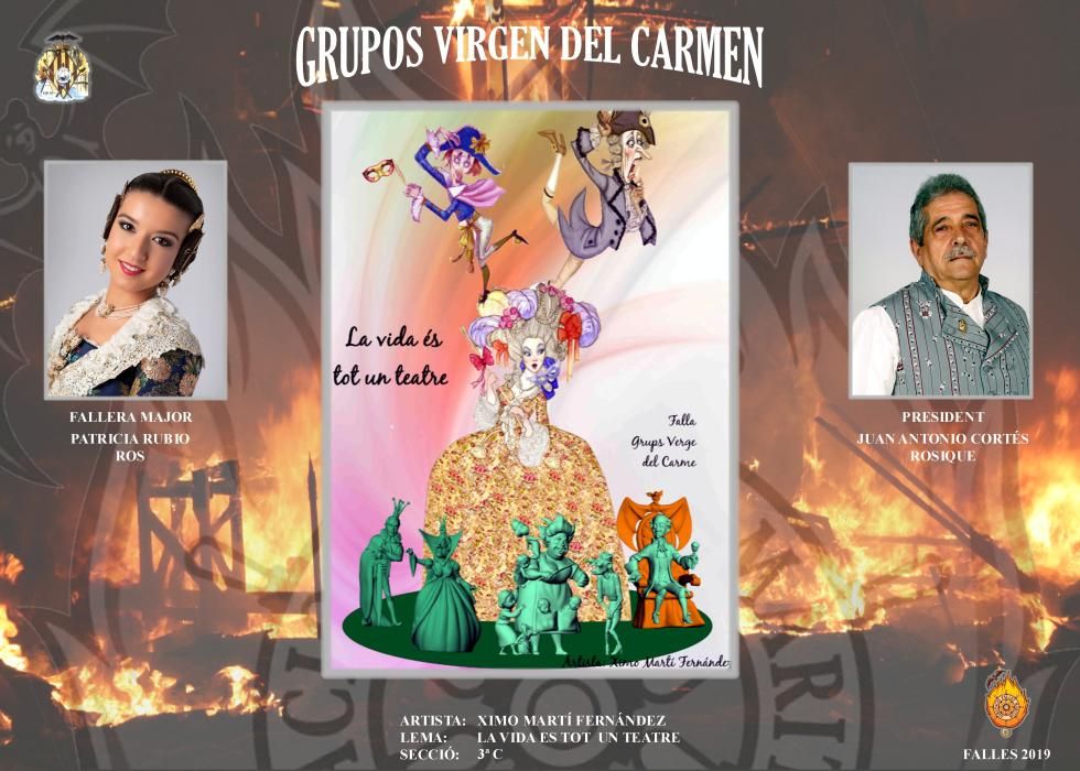 Conoce todos los proyectos de Fallas 2019 en el Marítimo