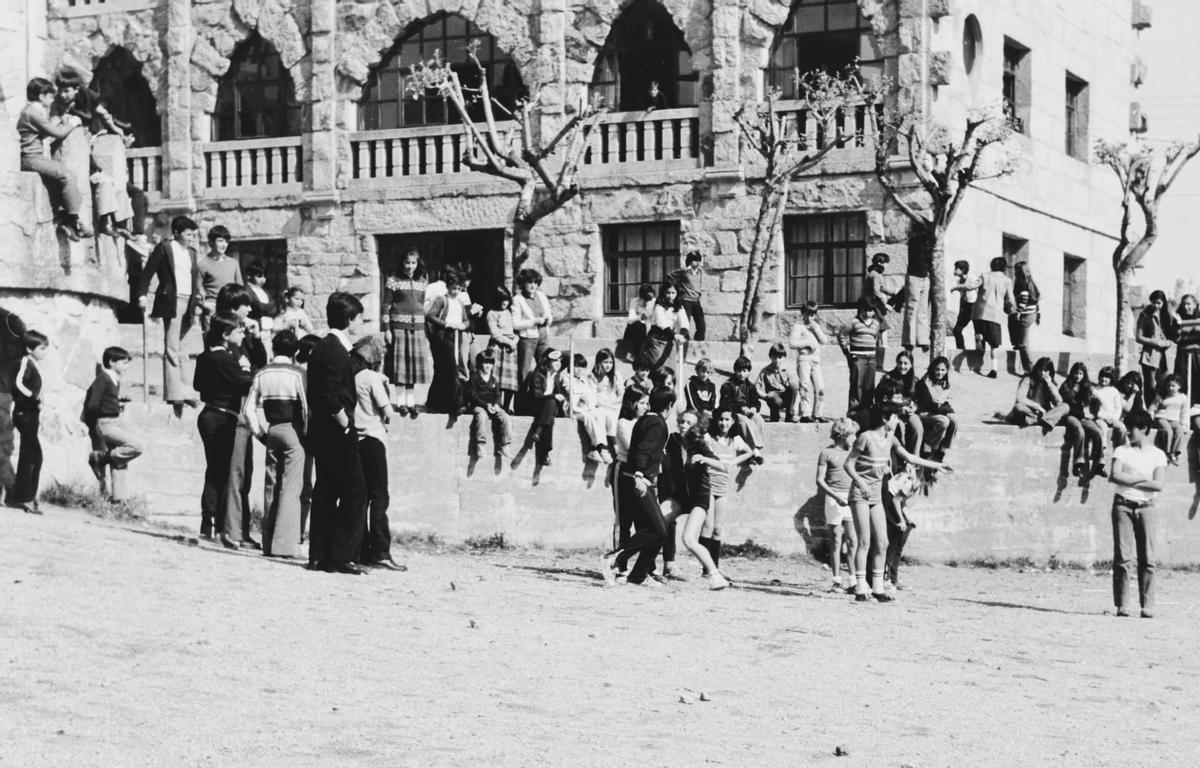 Alumnos del Colegio Panxón del Instituto Social de la Marina. Orfanato Panxón.