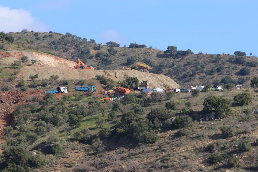 Avanzan los trabajos de rescate de Julen en Totalán