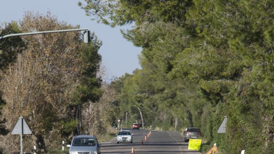 Imagen de archivo de la carretera autonómica CV-500.