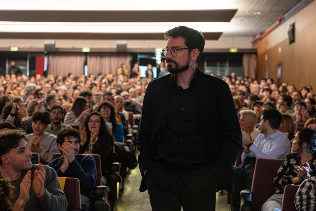Carlo Padial, en la proyección de Pizza Movies en el festival DA, en la sala Aribau