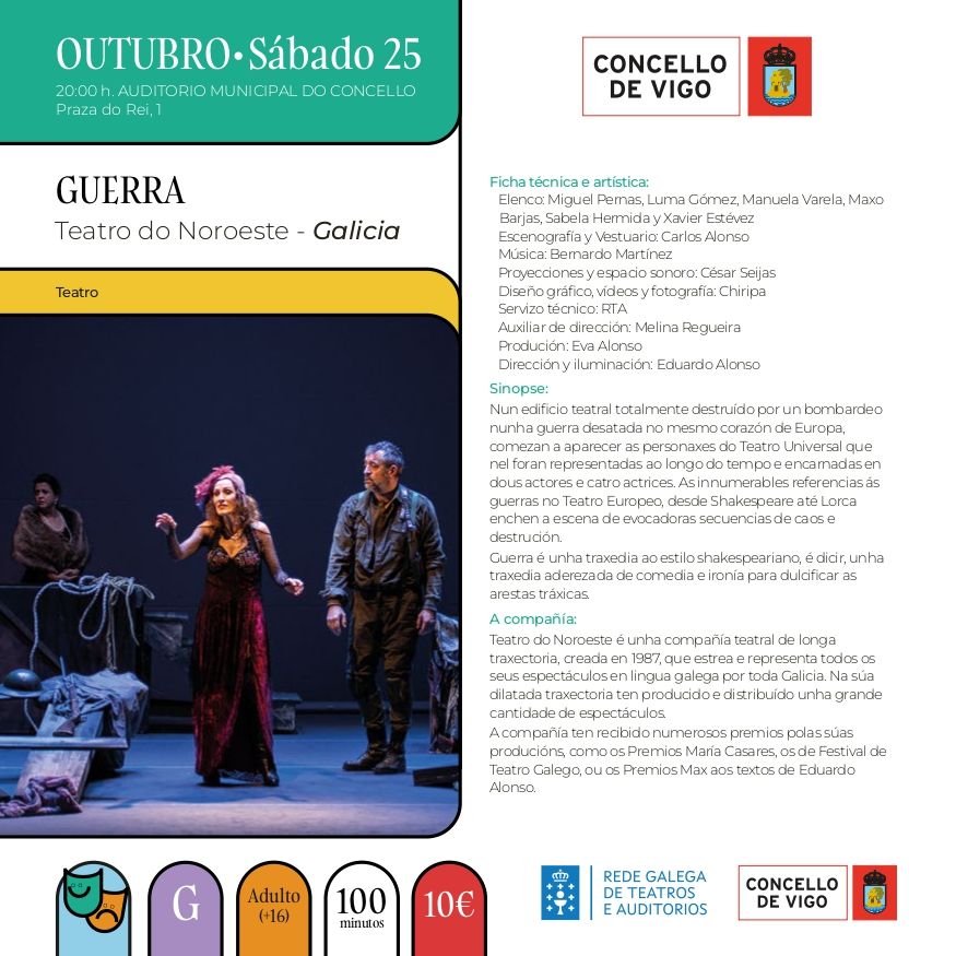 Ficha de «Guerra» e VigoCultura 2025