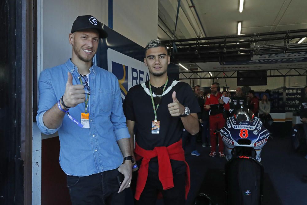 Neto y Pereira, en el box de Barberá