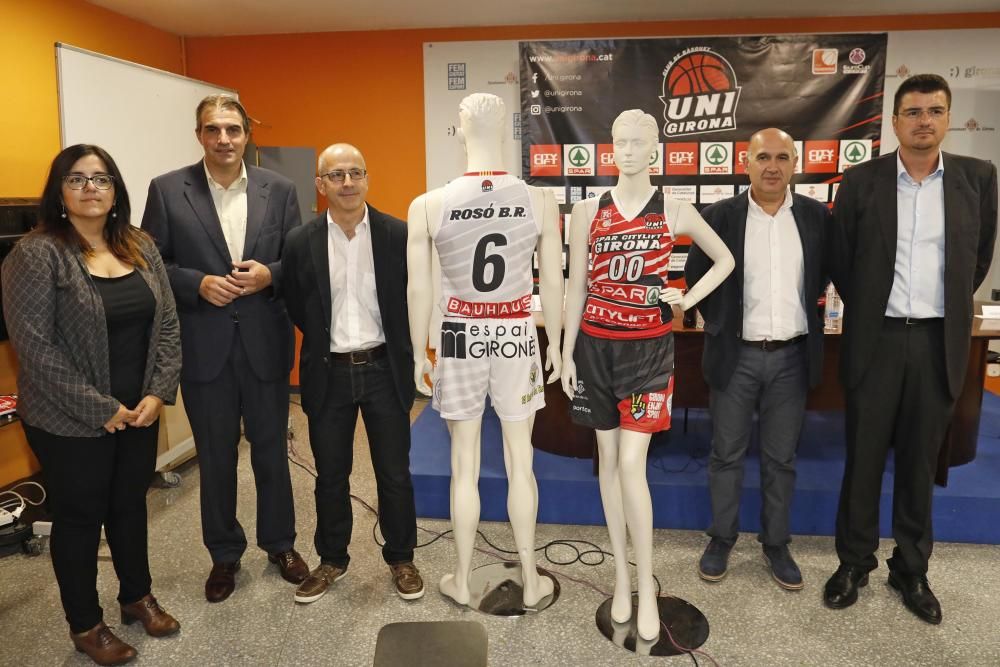 Presentació de les noves equipacions de l'Uni Girona