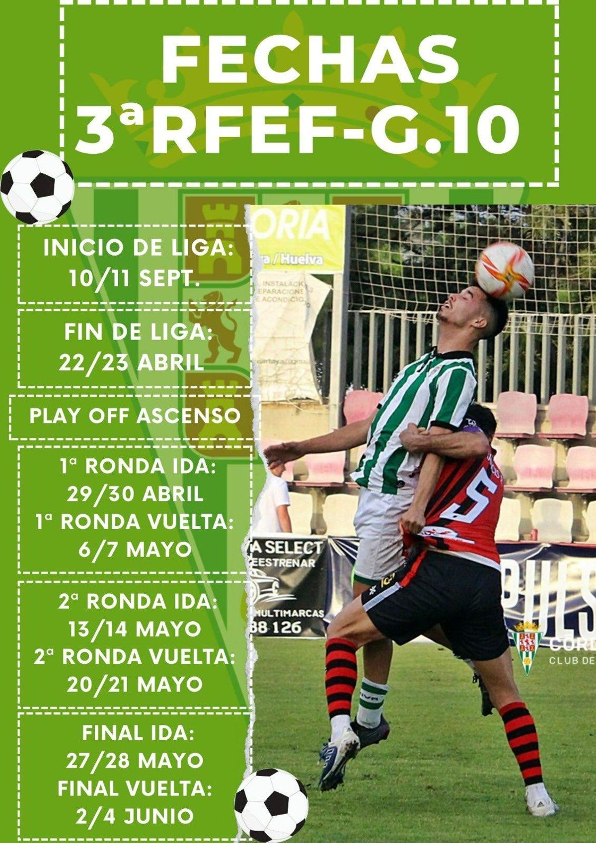 Desglose de las fechas oficiales para el Grupo 10 de Tercera RFEF.