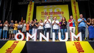 Acto político de Òmnium Cultural con la presencia de Xavier Antich, presidente de la entidad.