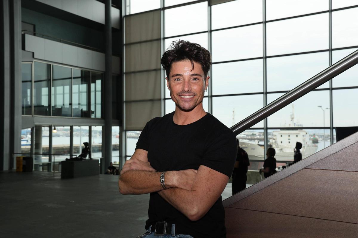 Aarón Cobos, en el Auditorio Mar de Vigo durante la celebración del Vigo Porté.