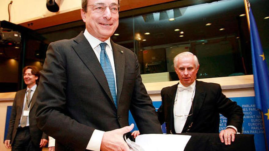 Mario Draghi, ahir a Brussel·les.