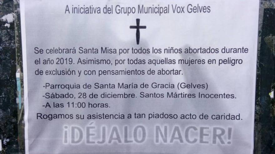 Vox convoca una missa a Sevilla en record dels &quot;nadons avortats&quot;