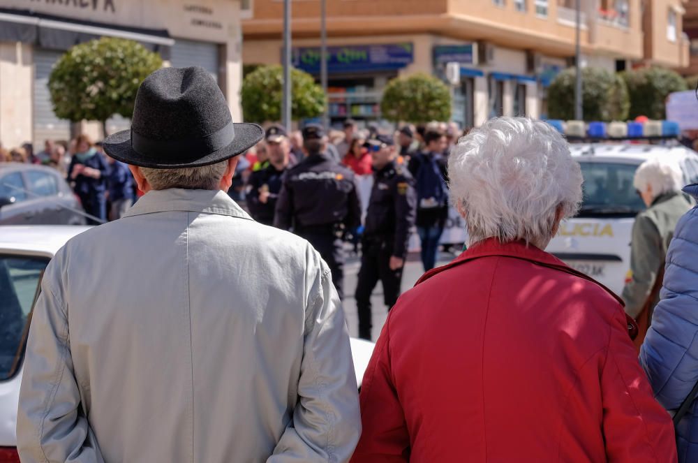 Manifestación en Elda-Petrer por la subida de las pensiones.