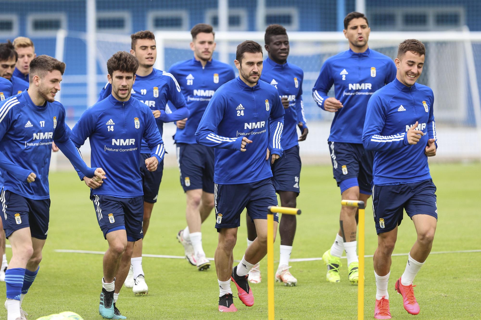 Las imágenes del entrenamiento del Oviedo