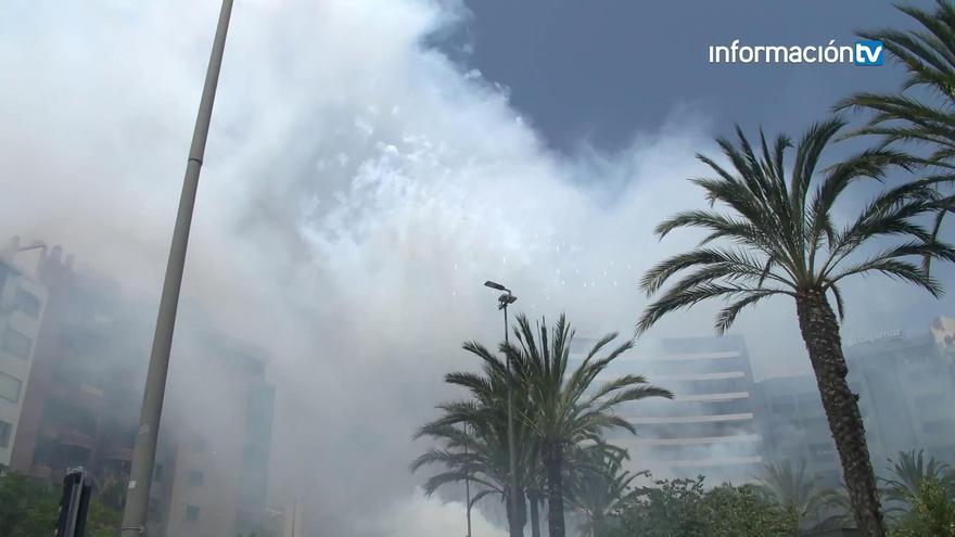 Turis firma una mascletà con 105 kilos de pólvora el segundo día del concurso