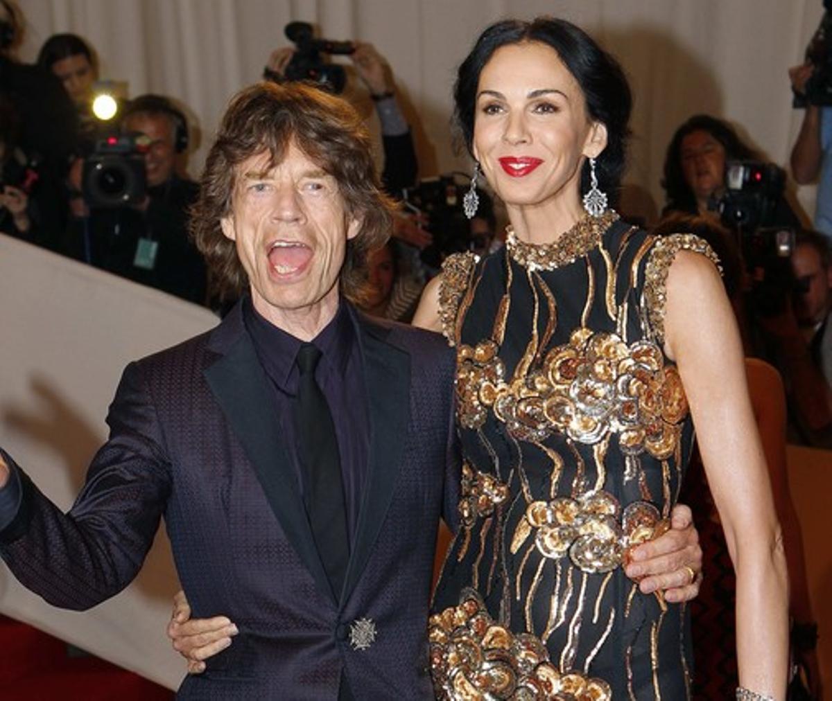 Mick Jagger i L’Wren Scott, el maig del 2001, a Nova York.