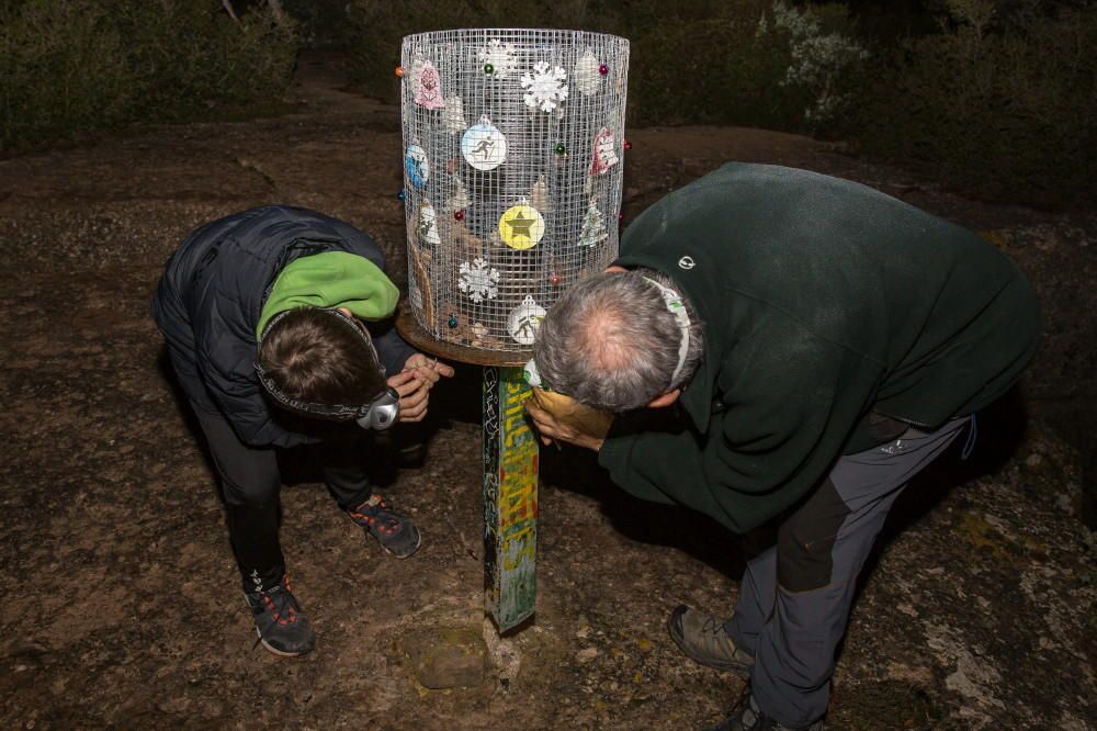 El CECB porta el pessebre la cim del Collbaix