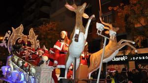 Cabalgata de Papá Noel en el barrio de Sants de Barcelona, en una imagen de archivo