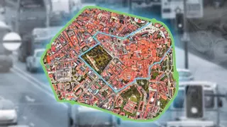 Oviedo multará con 200 euros a los vehículos que entren en el centro de la ciudad sin pegatina ambiental (y calcula recaudar casi 370.000 euros hasta 2028)