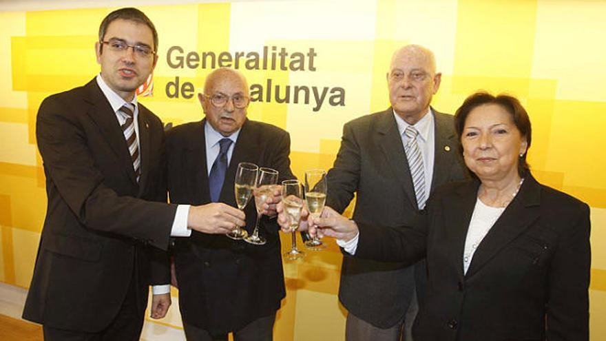 Laboral  Homenatge als dos gironins guardonats amb la medalla Macià