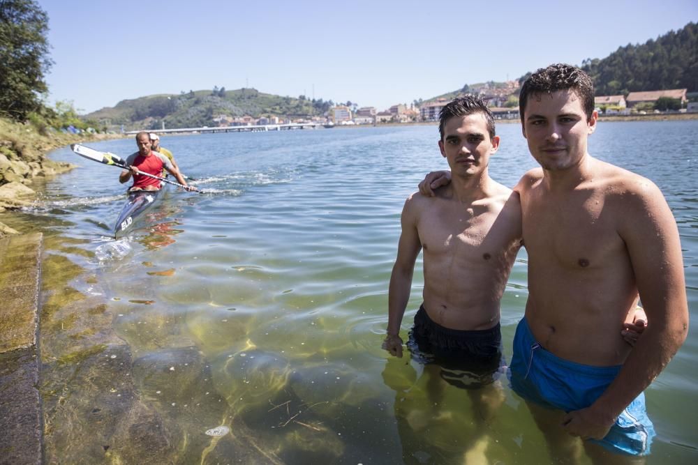 Ambiente previo al día de las piraguas en Ribadesella