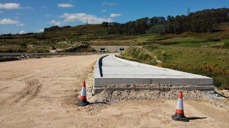 Carril de frenado de emergencia, a la altura de Suevos.