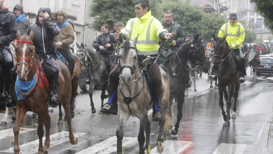 130 jinetes recorren Moaña