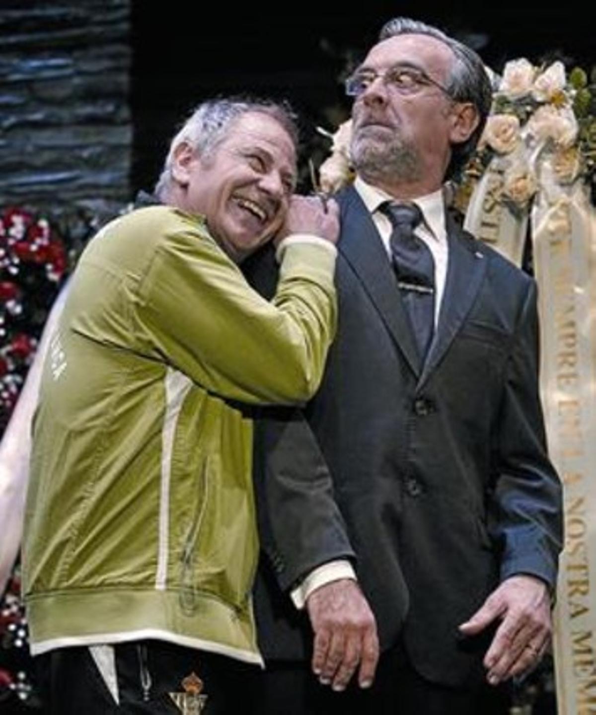 Miquel Gelabert i Pep Ferrer, en una escena de ’Rigor mortis’.