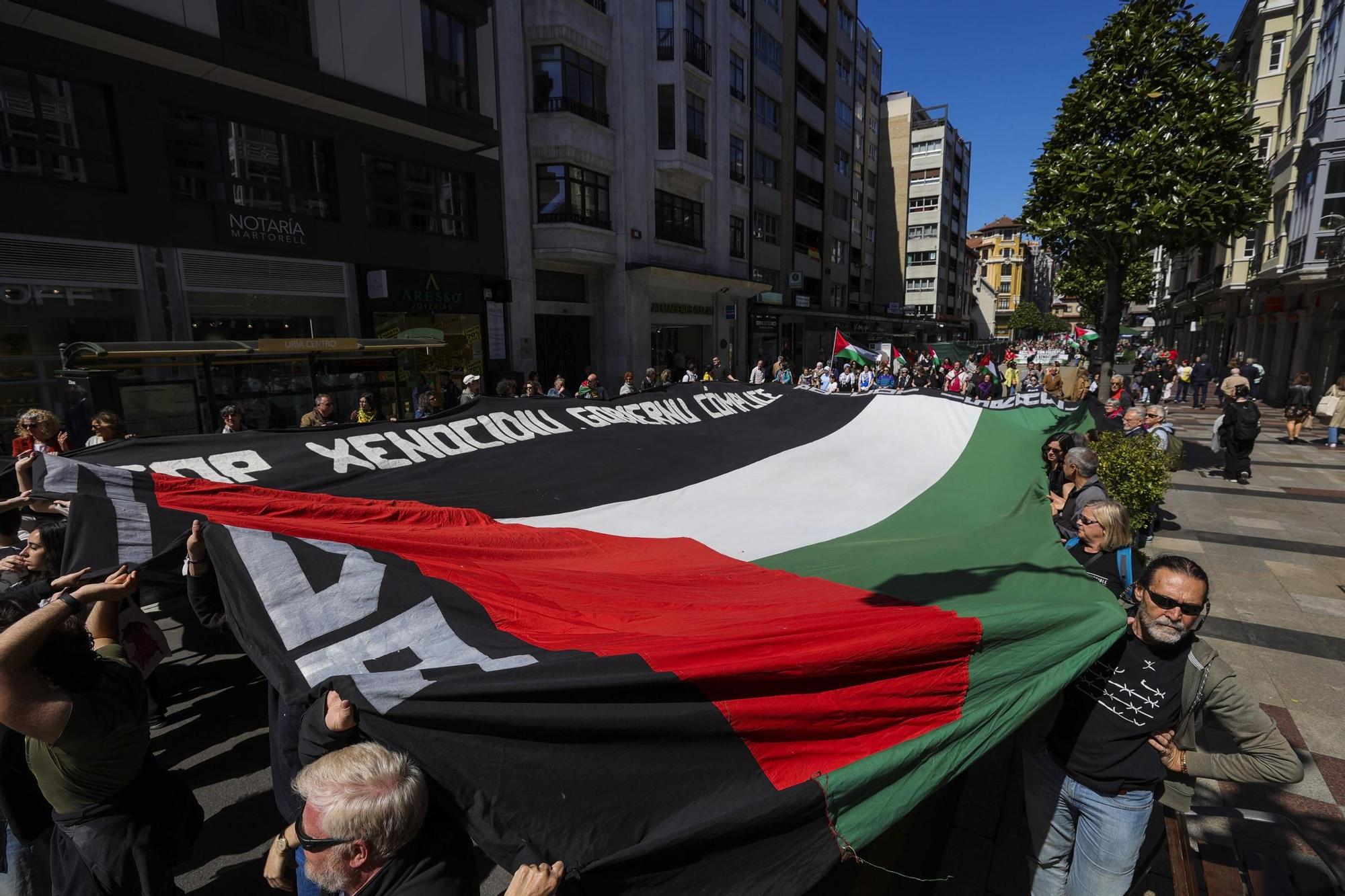 Asturias se manifiesta por una Palestina en paz