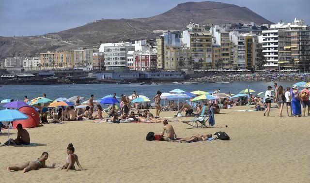 Día de playa en Las Canteras, agosto 2017