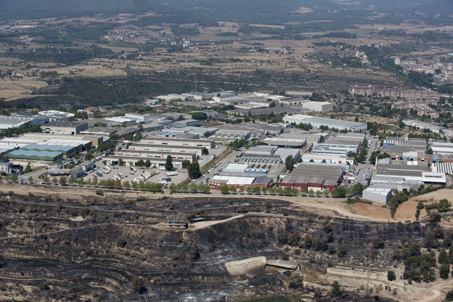 La dimensió de la tragèdia al Bages des de l’aire