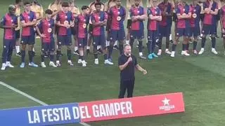 El recuerdo de Ter Stegen para Xavi en su discurso: "Hablando del pasado..."