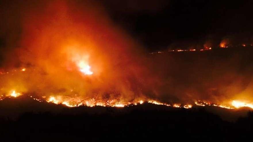 Uno de los incendios registrados en octubre de 2017. // FdV