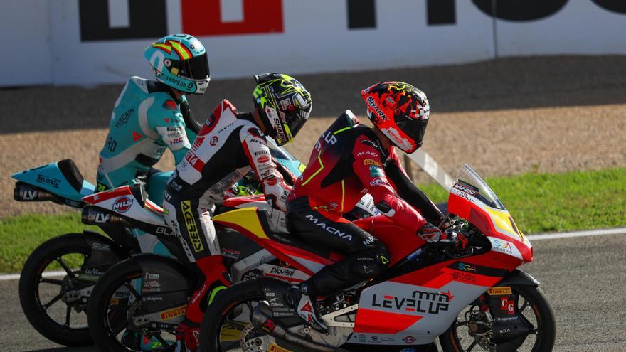 Ángel Piqueras acaba 17º en una FP2 de Moto 3 liderada por David Almansa