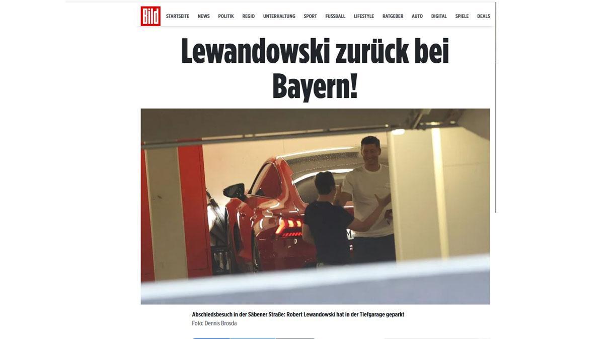 Lewandowski se despidió de sus excompañeros en el Bayern