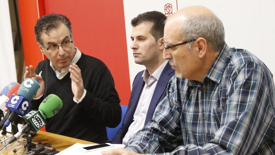 Antonio Plaza, Luis Tudanca e Isidoro Martínez, hoy en Zamora.